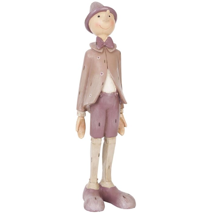 Clayre & Eef 6PR0357 Dekorativní panenka Pinocchio Poly-pryskyřice 9x8x30 cm Pestrobarevná