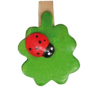 Notizklammern Marienkäfer auf Blatt 3,5 cm 8 Stück