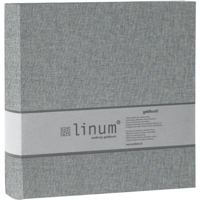 Goldbuch lněné album Linum grey 200 fotografií 10x15 cm memo album