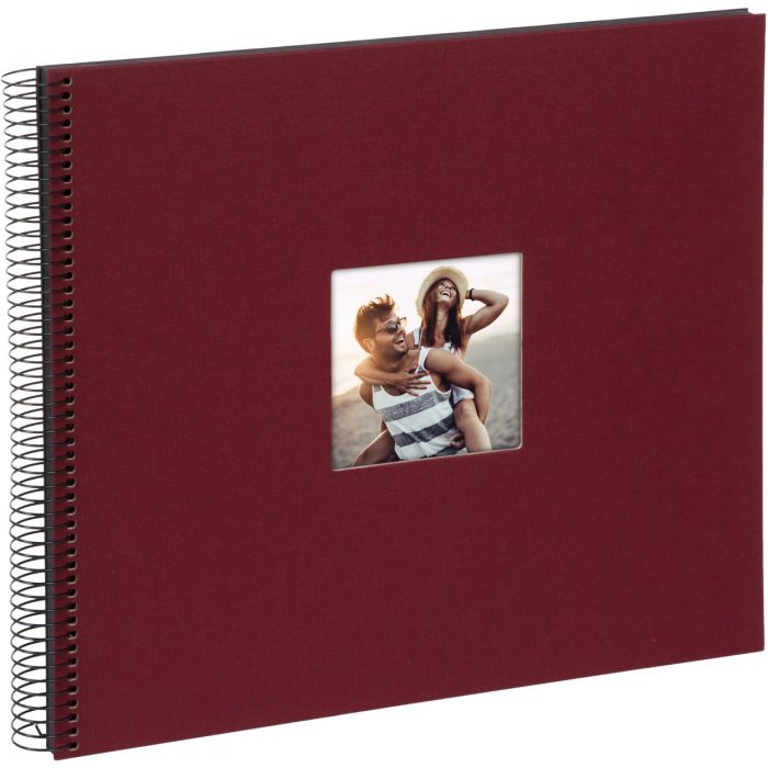 Goldbuch spirálové album Bella Vista bordeaux 35x30 cm 40 černých stran