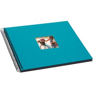 Goldbuch spirálové album Bella Vista tyrkysové 35x30 cm 40 černých stran