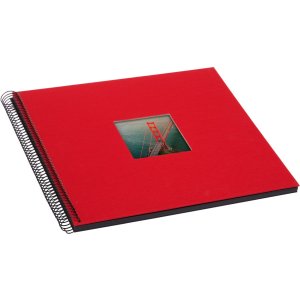 Goldbuch spirálové album Bella Vista červené 35x30 cm 40 černých stran
