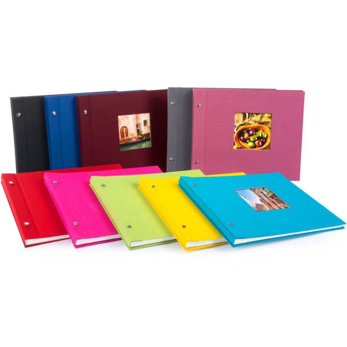 Goldbuch album se šroubovacím uzávěrem Bella Vista assorted 30x25 cm 40 bílých stran