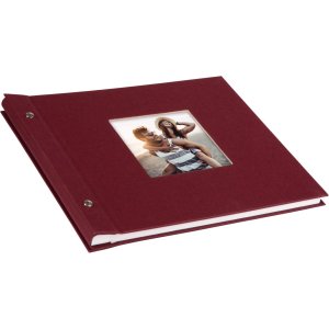 Goldbuch album se šroubovacím uzávěrem Bella Vista bordeaux 30x25 cm 40 bílých stran