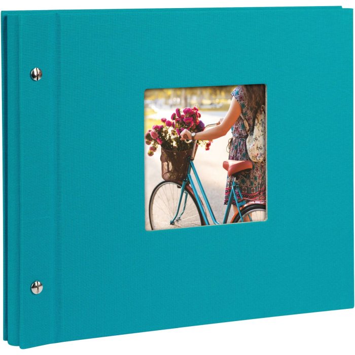 Šroubovací album Goldbuch Bella Vista tyrkysové 30x25 cm 40 bílých stran