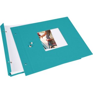 Šroubovací album Goldbuch Bella Vista tyrkysové 30x25 cm 40 bílých stran