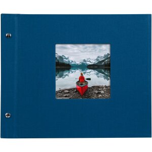 Goldbuch album se šroubovacím uzávěrem Bella Vista modré 30x25 cm 40 bílých stran