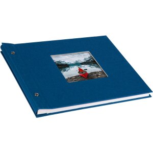 Goldbuch album se šroubovacím uzávěrem Bella Vista modré 30x25 cm 40 bílých stran