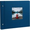 Goldbuch album se šroubovacím uzávěrem Bella Vista modré 30x25 cm 40 bílých stran