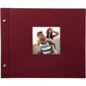 Goldbuch album se šroubovacím uzávěrem Bella Vista bordeaux 30x25 cm 40 černých stran