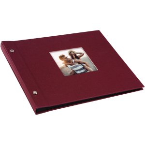 Goldbuch album se šroubovacím uzávěrem Bella Vista bordeaux 30x25 cm 40 černých stran