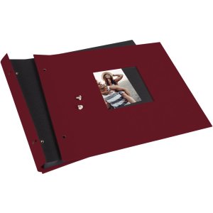 Goldbuch album se šroubovacím uzávěrem Bella Vista bordeaux 30x25 cm 40 černých stran