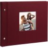 Goldbuch album se šroubovacím uzávěrem Bella Vista bordeaux 30x25 cm 40 černých stran