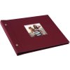 Goldbuch album se šroubovacím uzávěrem Bella Vista bordeaux 30x25 cm 40 černých stran