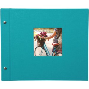 Šroubovací album Goldbuch Bella Vista tyrkysové 30x25 cm 40 černých stran