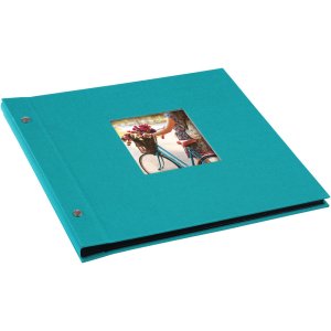 Šroubovací album Goldbuch Bella Vista tyrkysové 30x25 cm 40 černých stran