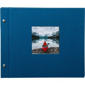 Goldbuch album se šroubovacím uzávěrem Bella Vista modré 30x25 cm 40 černých stran
