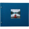 Goldbuch album se šroubovacím uzávěrem Bella Vista modré 30x25 cm 40 černých stran