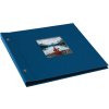 Goldbuch album se šroubovacím uzávěrem Bella Vista modré 30x25 cm 40 černých stran