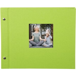 Album Goldbuch se šroubovacím uzávěrem Bella Vista zelené 30x25 cm 40 černých stran