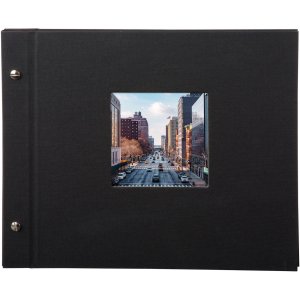 Goldbuch album se šroubovacím uzávěrem Bella Vista černé 30x25 cm 40 černých stran