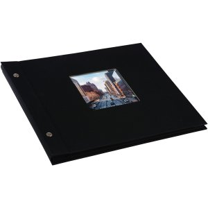 Goldbuch album se šroubovacím uzávěrem Bella Vista černé 30x25 cm 40 černých stran