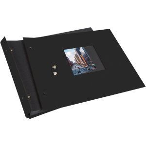 Goldbuch album se šroubovacím uzávěrem Bella Vista černé 30x25 cm 40 černých stran