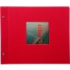 Goldbuch album se šroubovacím uzávěrem Bella Vista červené 30x25 cm 40 černých stran