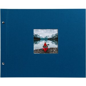Goldbuch album se šroubovacím uzávěrem Bella Vista modré 39x31 cm 40 bílých stran