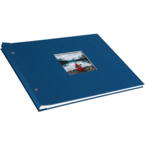 Goldbuch album se šroubovacím uzávěrem Bella Vista modré 39x31 cm 40 bílých stran