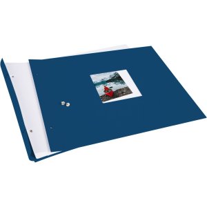 Goldbuch album se šroubovacím uzávěrem Bella Vista modré 39x31 cm 40 bílých stran