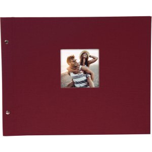 Goldbuch album se šroubovacím uzávěrem Bella Vista bordeaux 39x31 cm 40 černých stran