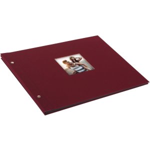 Goldbuch album se šroubovacím uzávěrem Bella Vista bordeaux 39x31 cm 40 černých stran