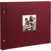 Goldbuch album se šroubovacím uzávěrem Bella Vista bordeaux 39x31 cm 40 černých stran