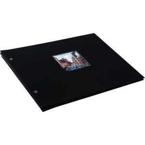 Goldbuch album se šroubovacím uzávěrem Bella Vista černé 39x31 cm 40 černých stran