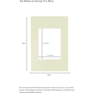 Hotová pasparta 20x30 cm pro hloh 13x18 cm