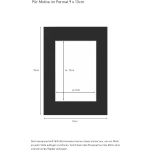 Nielsen ready-made passe-partout 13x18 cm pro 9x13 cm černý
