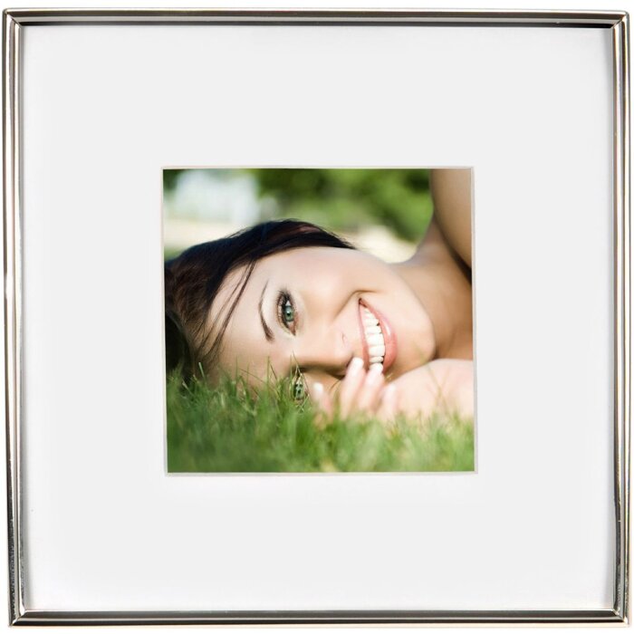 Kovový fotorámeček Goldbuch FINE 10x10 cm stříbrný lesklý