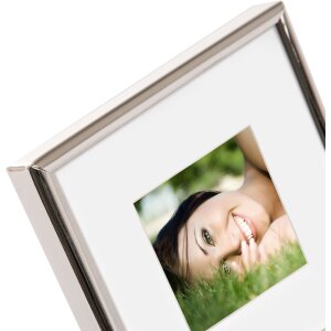Kovový fotorámeček Goldbuch FINE 10x10 cm stříbrný lesklý