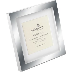 Goldbuch kovový rám na portrét Moderní umění 10x10 cm stříbrný lesklý