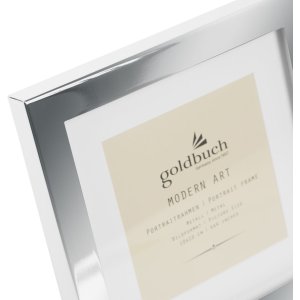 Goldbuch kovový rám na portrét Moderní umění 10x10 cm stříbrný lesklý