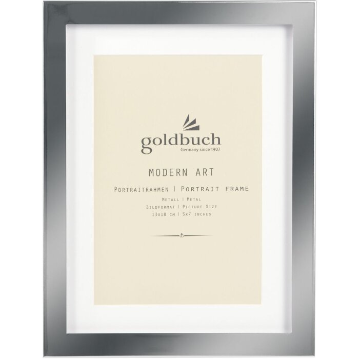 Goldbuch kovový rám na portrét Moderní umění 13x18 cm stříbrný