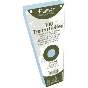 Exacompta Forever Trennstreifen blau 105x142mm 100...