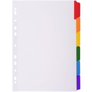 Exacompta 2306E Register DIN A4 6-teilig farbig 160...