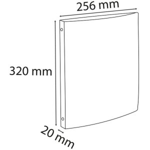 Exacompta kroužkový pořadač hřbet 20 mm A4 zelený 4 kroužky 15 mm odolný proti opotřebení