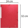 Exacompta 5595E Rohová složka Scotten-Manila DIN A4 červená 600g/m²