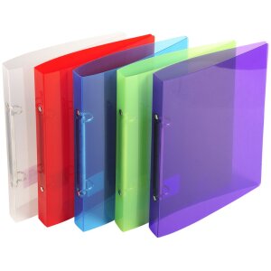 Kroužkový pořadač 170x220 2R15mm CRYSTAL COLOURS...