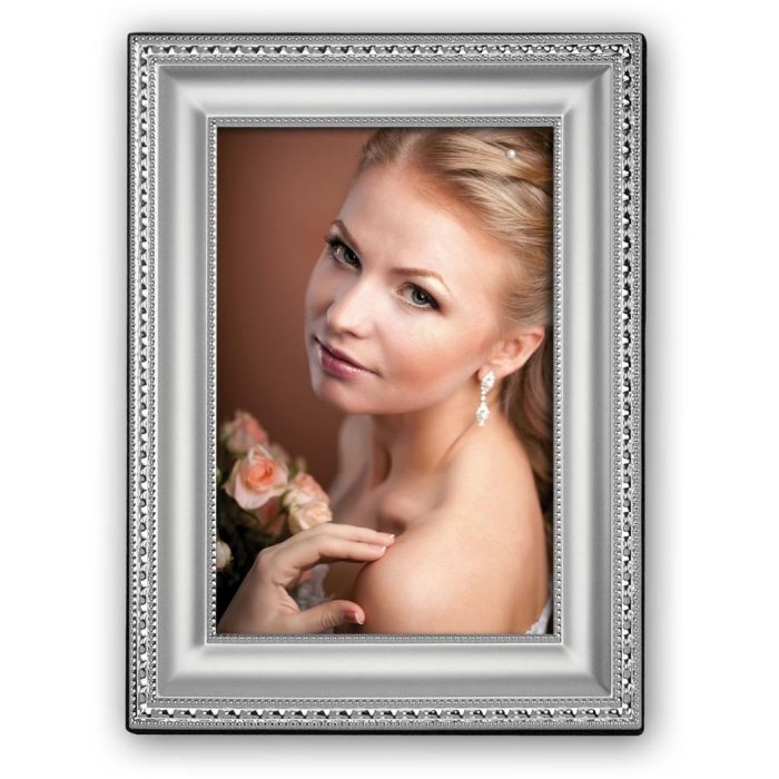 Kovový fotorámeček ZEP Natalie 10x15 cm stříbrný lesklý