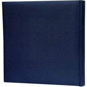 ZEP Lněné fotoalbum Velina modré 24x24 cm 40 bílých stran