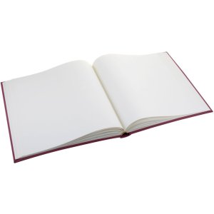 ZEP Lněné fotoalbum Velina bordeaux 24x24 cm 40 bílých stran
